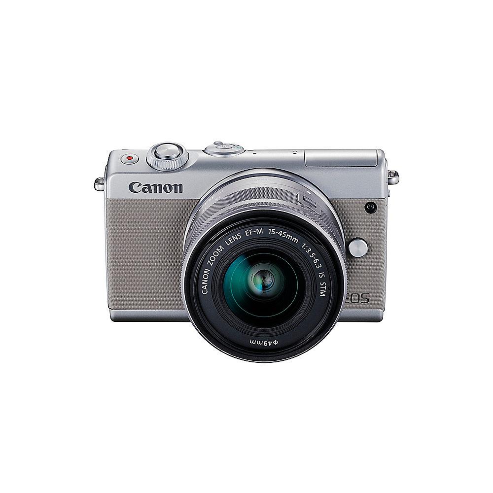 Canon EOS M100 Kit 15-45mm Systemkamera grau