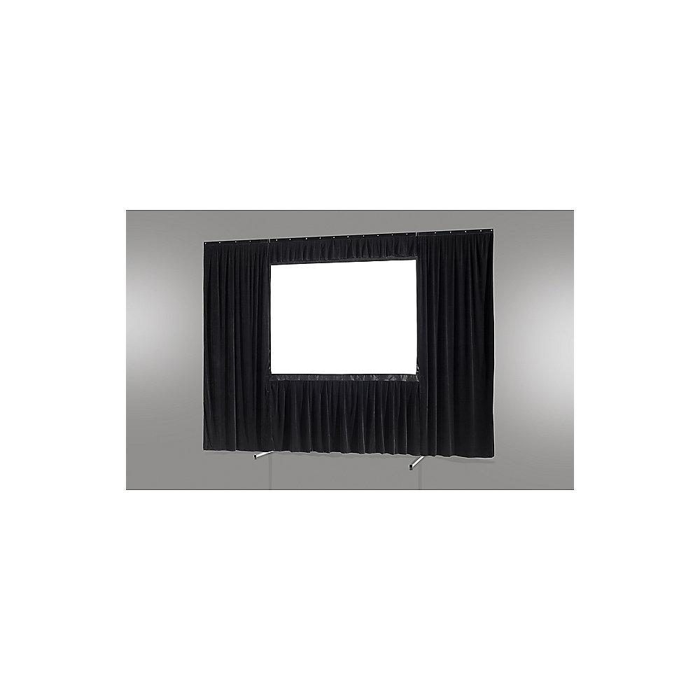 celexon Vorhangset 4-seitig für Faltrahmenleinwand Mobil Expert 406 x 305 cm