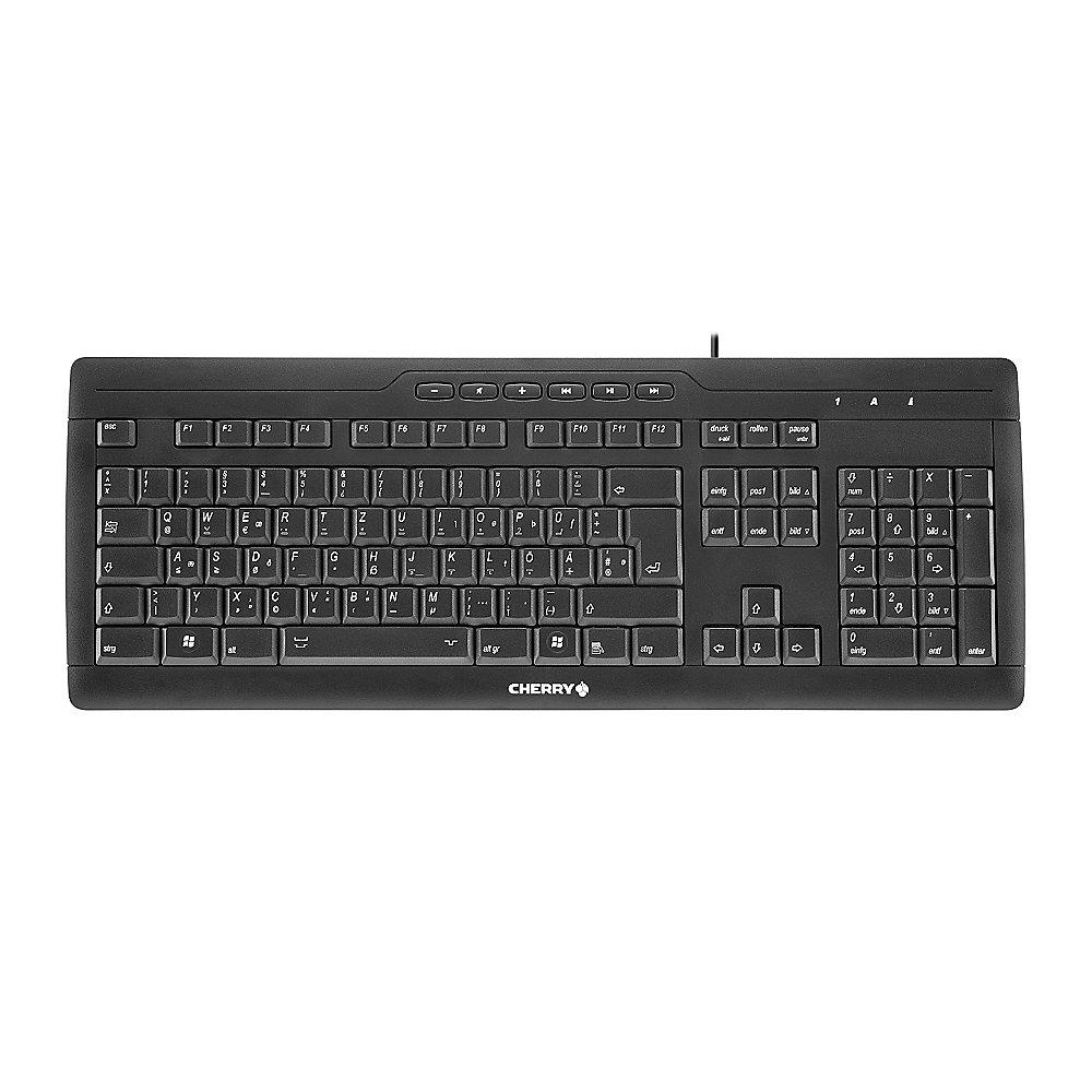 Cherry Stream 3.0 Tastatur USB DIN 2137-T2 schwarz