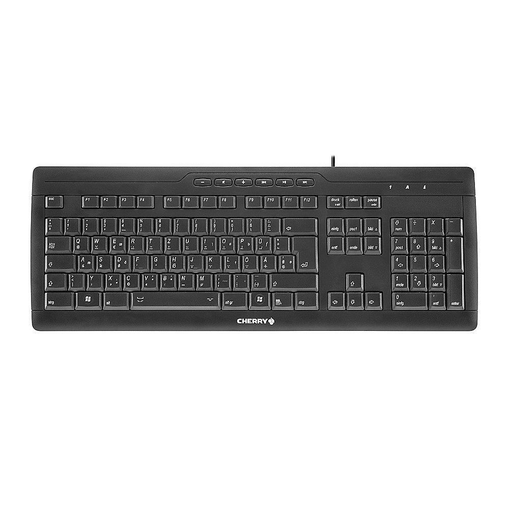 Cherry Stream 3.0 Tastatur USB DIN 2137-T2 schwarz, Cherry, Stream, 3.0, Tastatur, USB, DIN, 2137-T2, schwarz