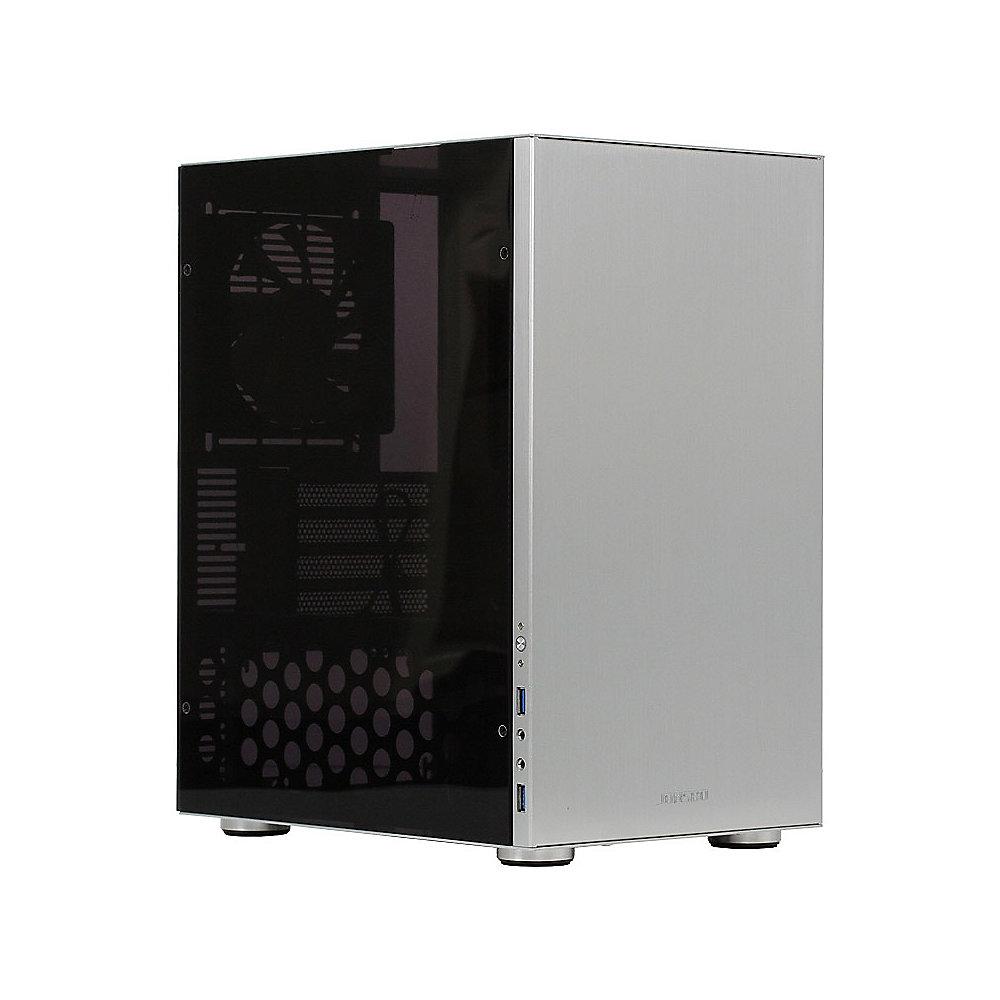 Cooltek Jonsbo C3 Mini Tower Gehäuse mit Seitenfenster ITX/mATX USB3.0 silber