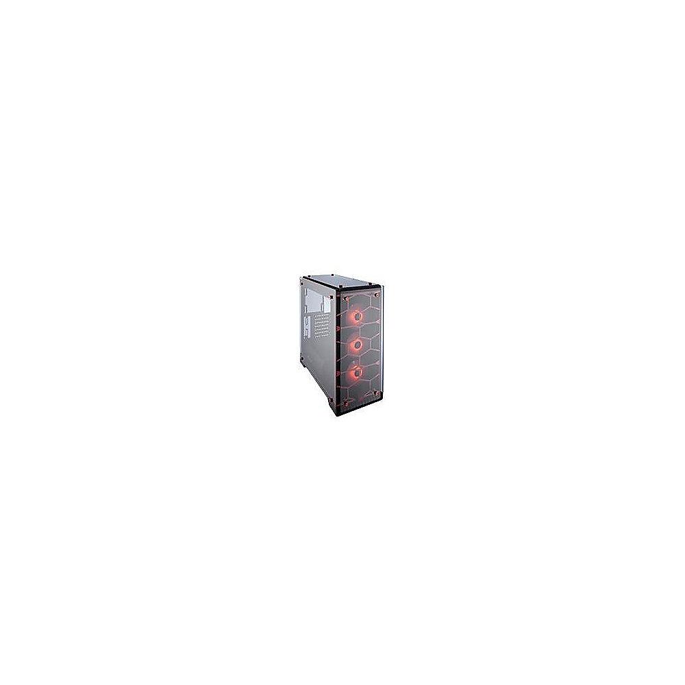 Corsair Crystal 570X RGB Red Midi Tower ATX Gehäuse mit gehärtetem Glas