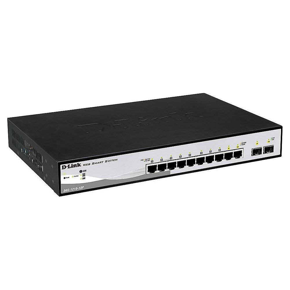 D-Link DGS-1210-10P 10x Gigabit Smart Switch (2x Mini GBIC)