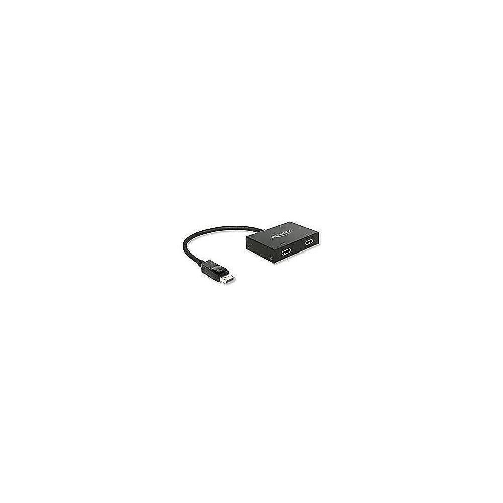 DeLOCK 87665 Splitter Displayport 1.2 Stecker auf 2x Displayport Buchse