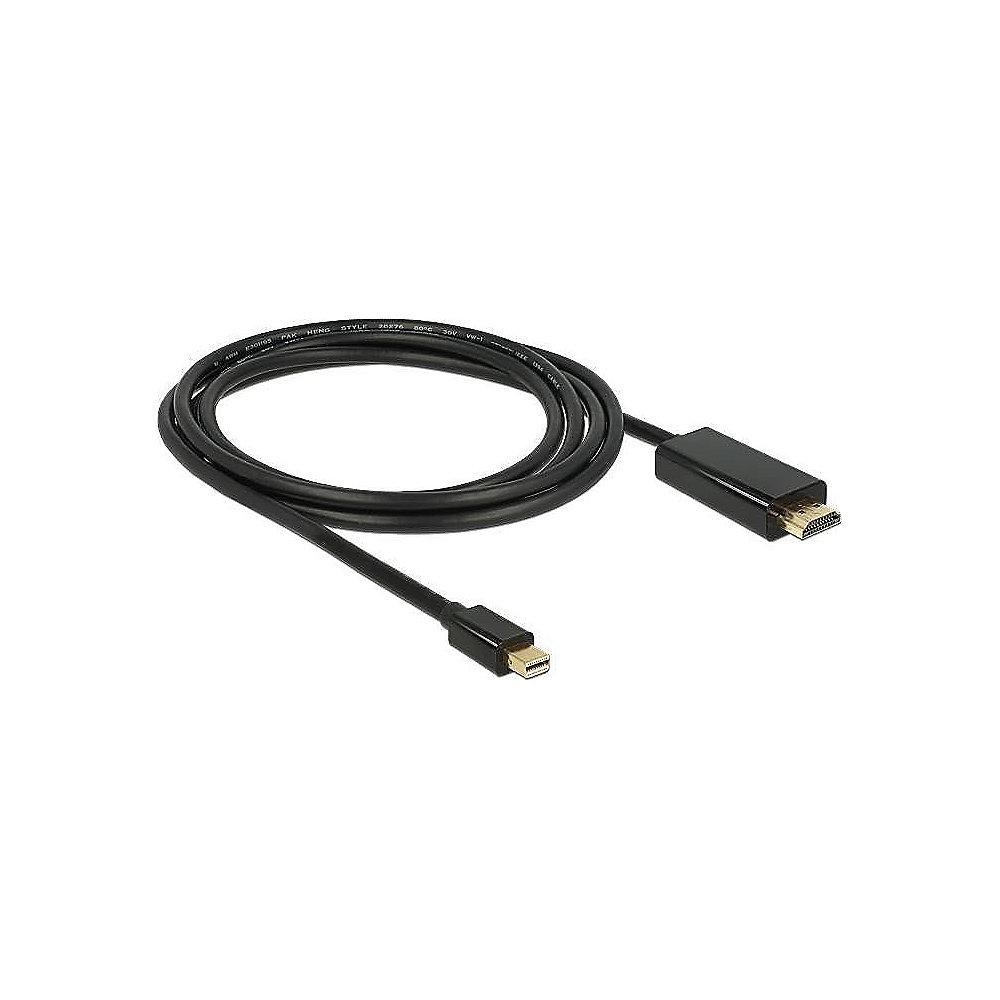 DeLOCK Adapterkabel 2m Mini DisplayPort zu HDMI-A St./St. schwarz