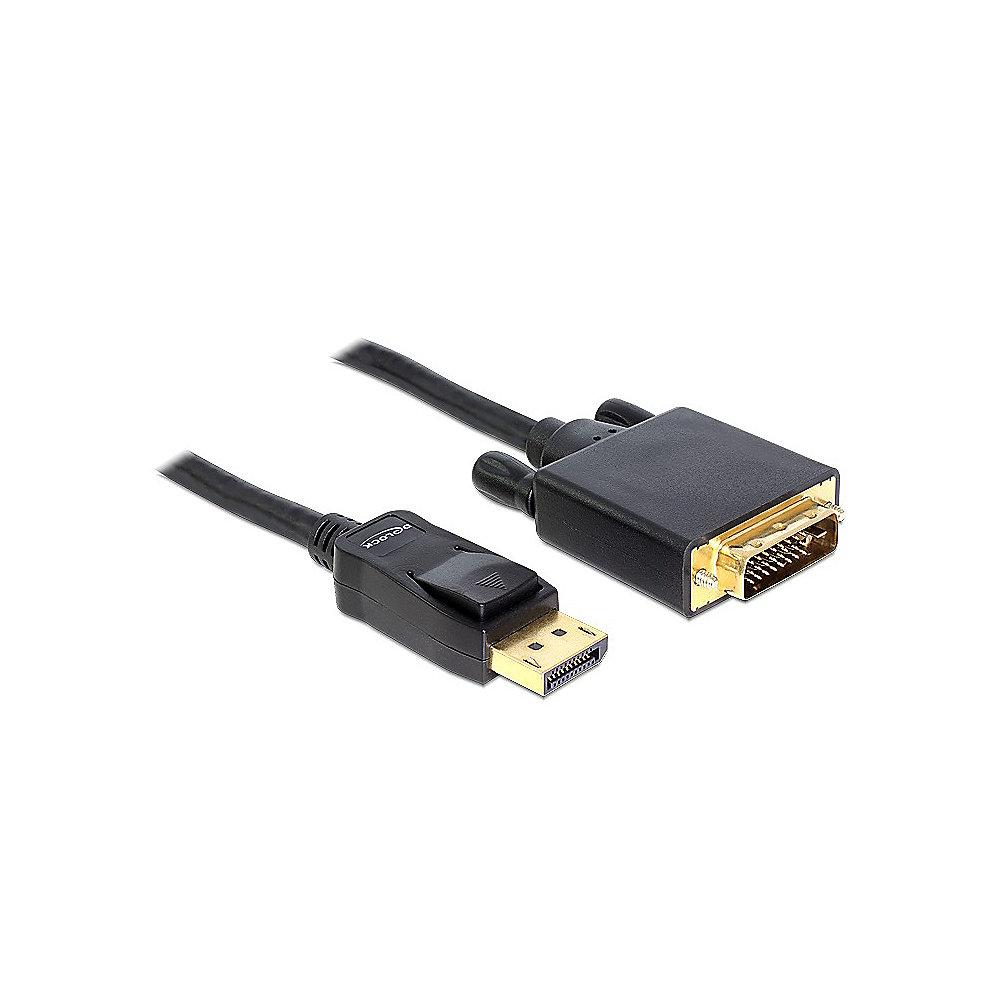 DeLOCK Adapterkabel 3m DisplayPort zu DVI St./St. 82592 schwarz, DeLOCK, Adapterkabel, 3m, DisplayPort, DVI, St./St., 82592, schwarz
