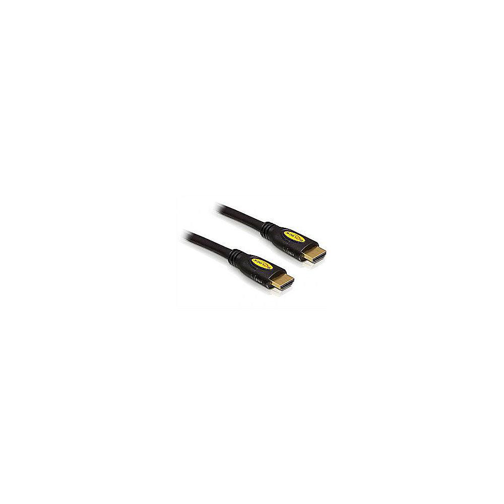 DeLOCK HDMI Kabel 1m High Speed Ethernet 4K St./St. schwarz