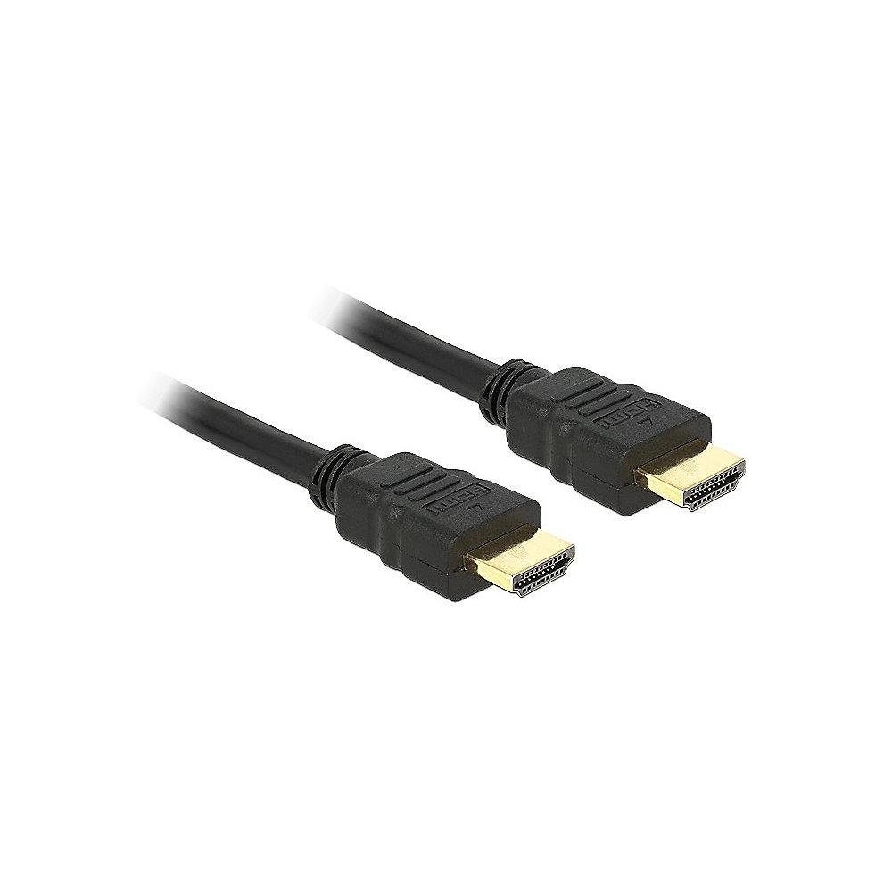 DeLOCK HDMI Kabel 2m High Speed Ethernet 4K St./St. schwarz