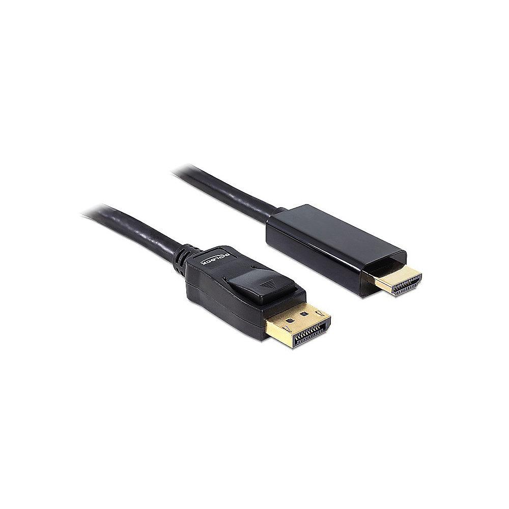 DeLOCK Kabel 1m Displayport zu HDMI St./St. High Speed passiv 82586 schwarz
