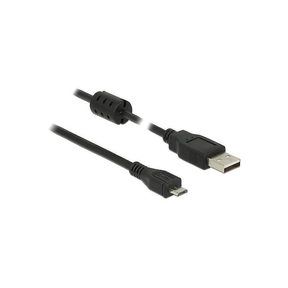 DELOCK Kabel USB 2.0 Typ-A Stecker  USB 2.0 Micro-B Stecker 3,0 m schwarz