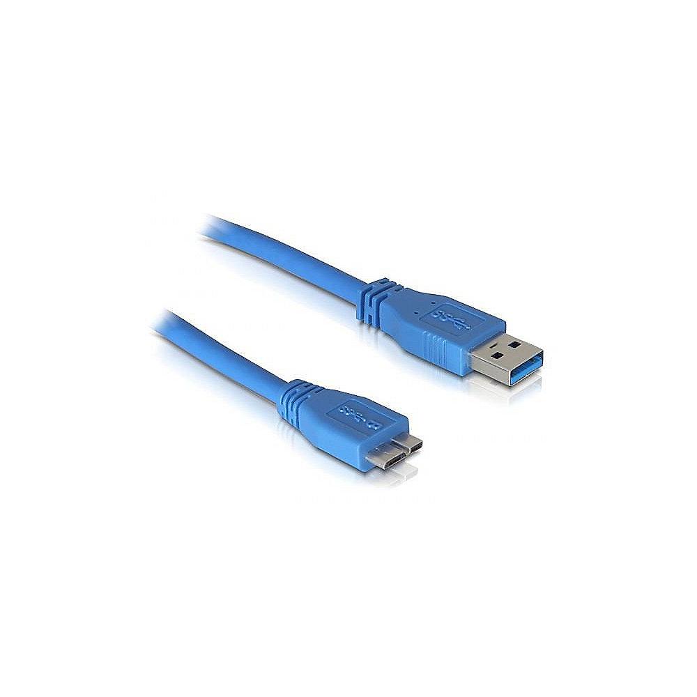 DeLOCK USB 3.0 Verbindungskabel 1m A zu Micro 82531 blau