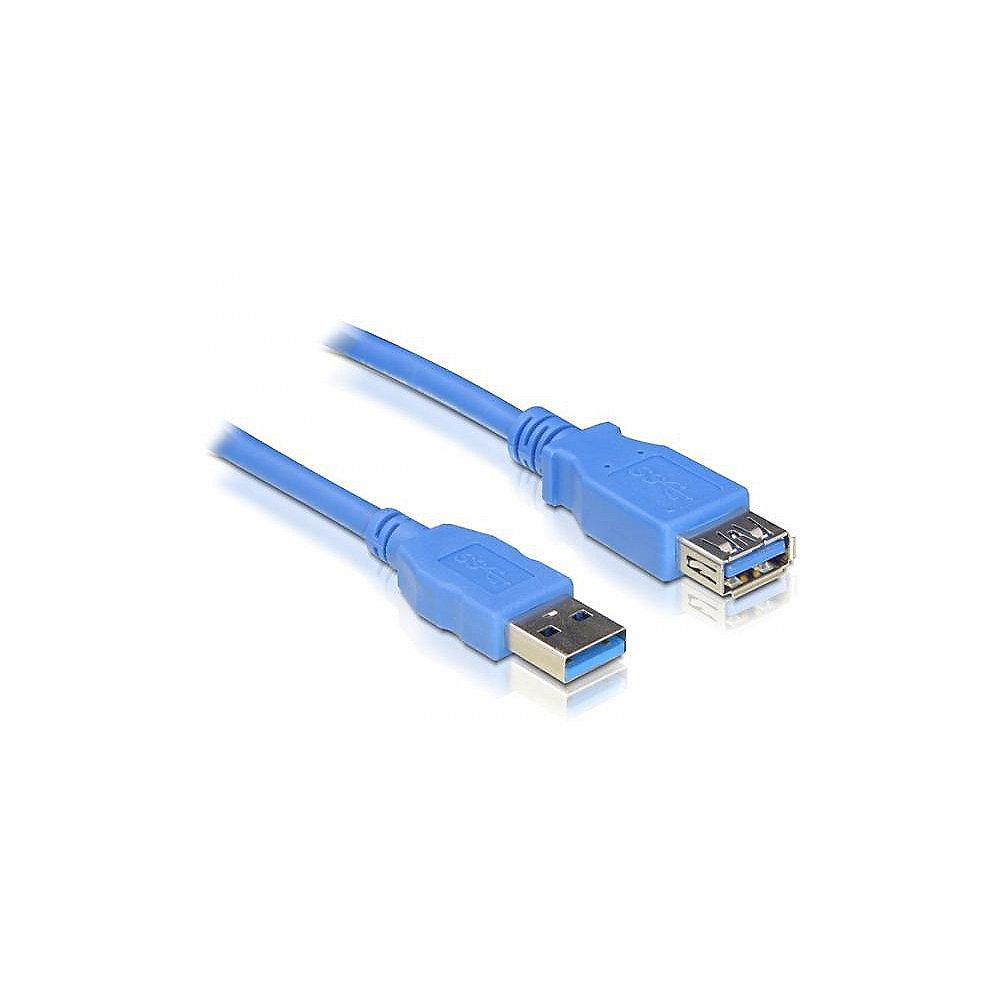 DeLOCK USB 3.0 Verlängerungskabel 1m A-A 82538 blau