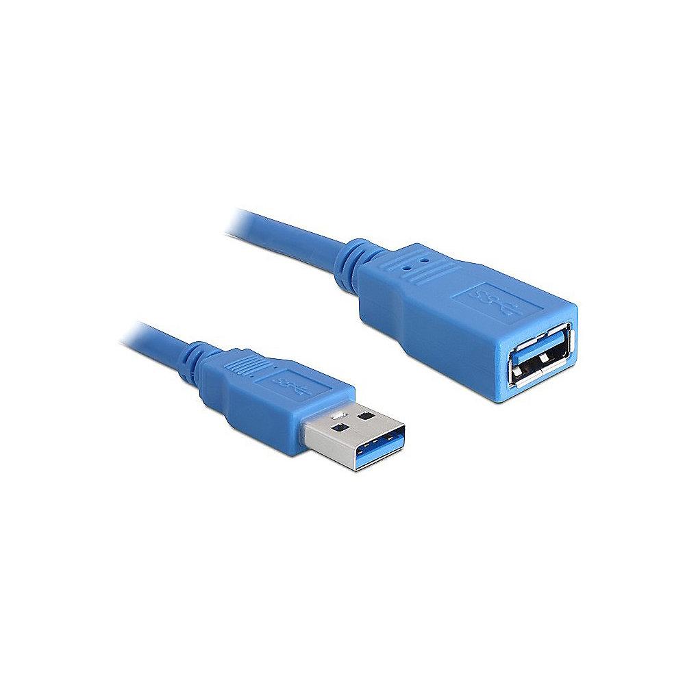 DeLOCK USB 3.0 Verlängerungskabel 2m A/A St./Bu. 82539 blau