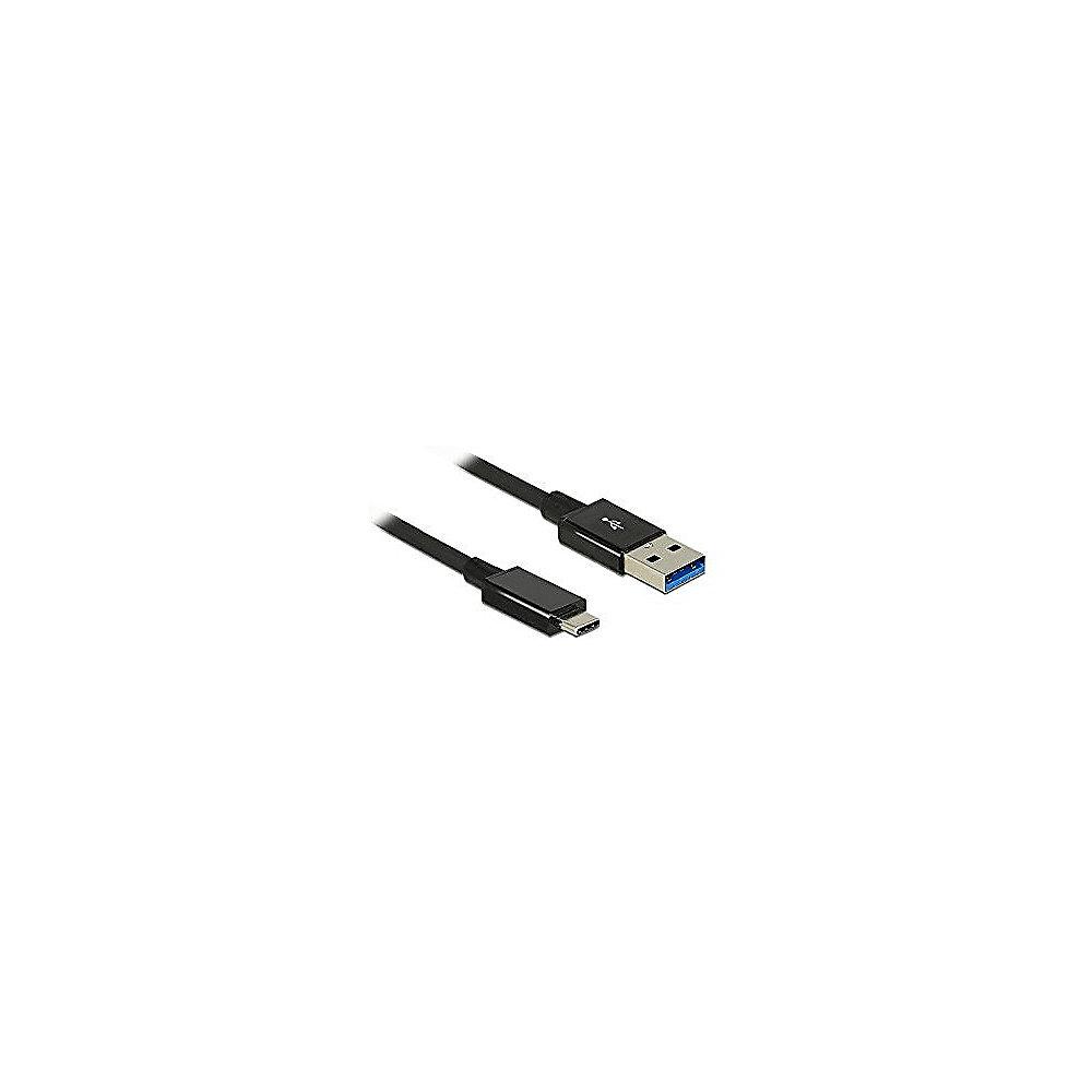 DeLOCK USB 3.1 Kabel 1m USB-C zu USB-A Gen2 Premium St./St. 83983 schwarz