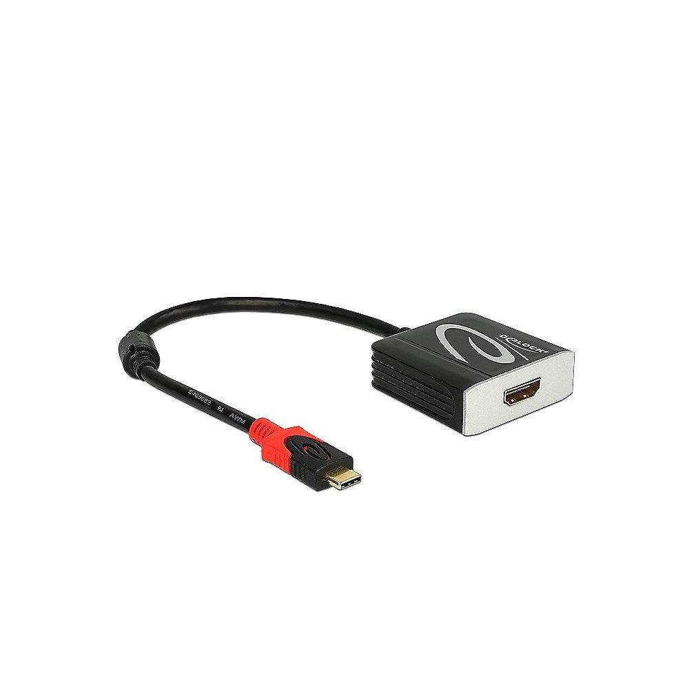 DeLOCK USB Typ-C Adapter zu HDMI 4k 60Hz St./Bu. 62730 schwarz