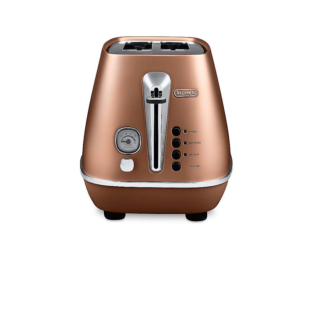 DeLonghi DISTINTA CTI 2103.CP 2-Schlitz-Toaster Style Copper