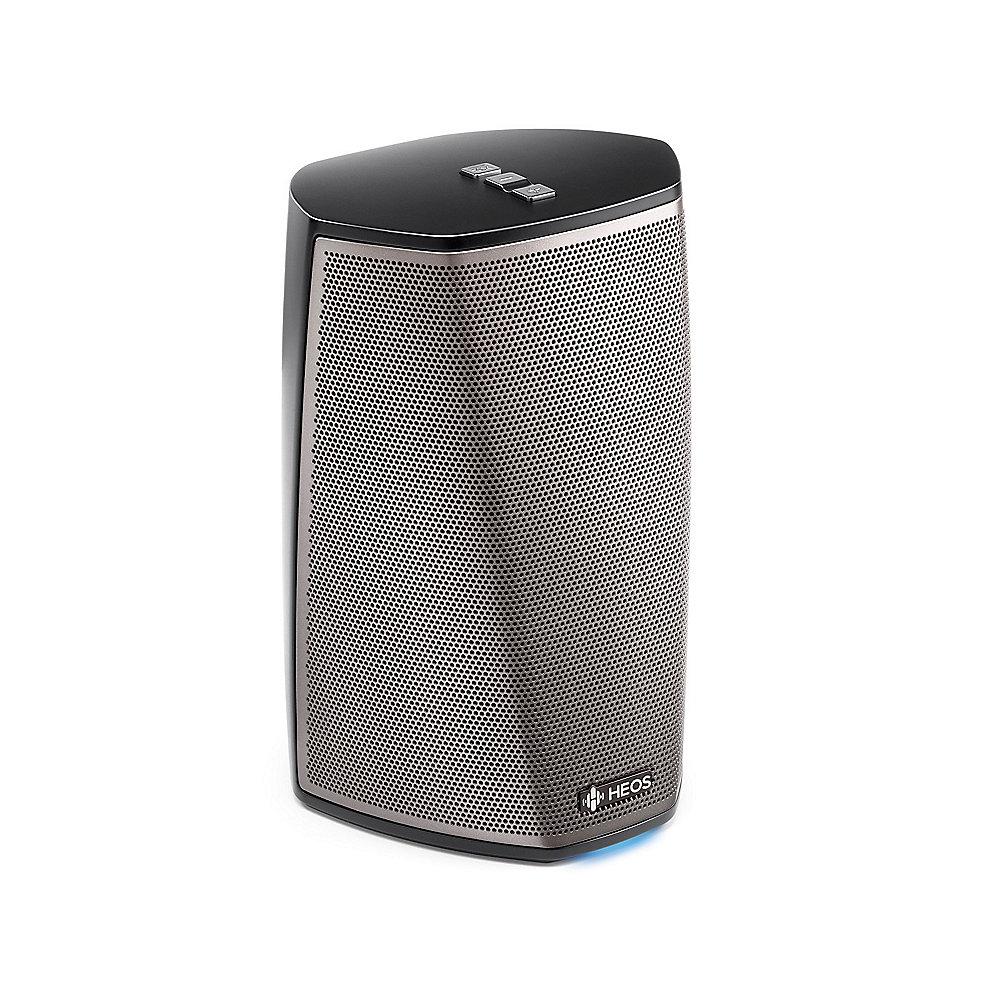 Denon HEOS 1 HS2 wireless Lautsprecher Multiroom inkl. Go Pack mit Akku Schwarz