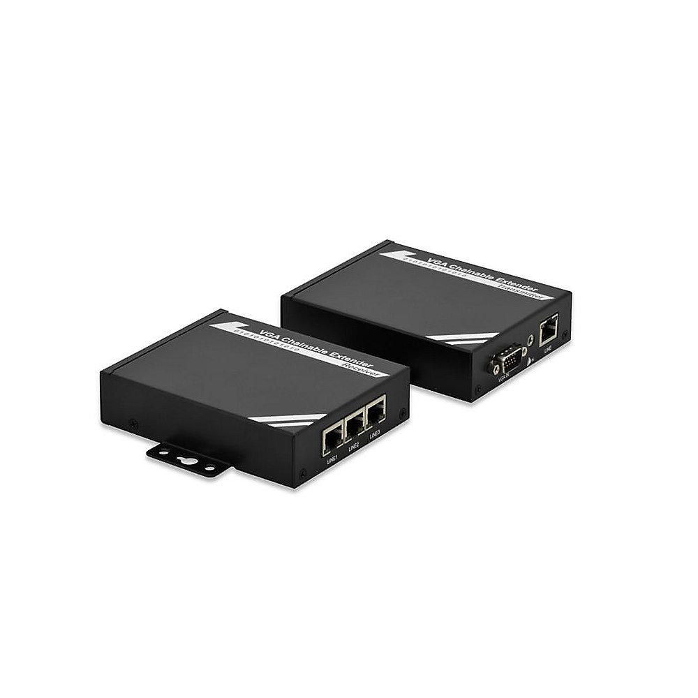 DIGITUS Professional VGA über IP Extender (Set), DIGITUS, Professional, VGA, IP, Extender, Set,