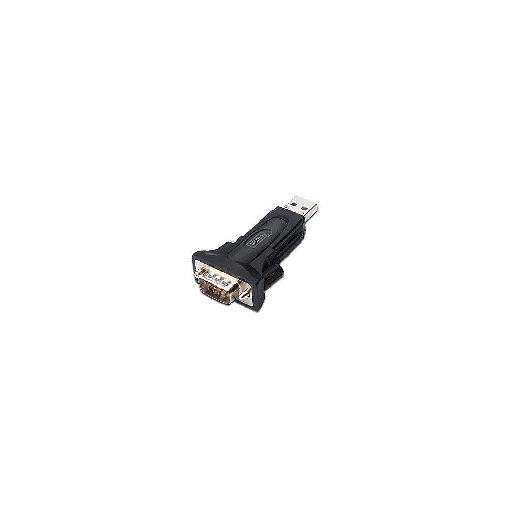 DIGITUS USB 2.0 Adapter Typ-A zu Seriell mit RS485 Unterstützung St./St. schwarz