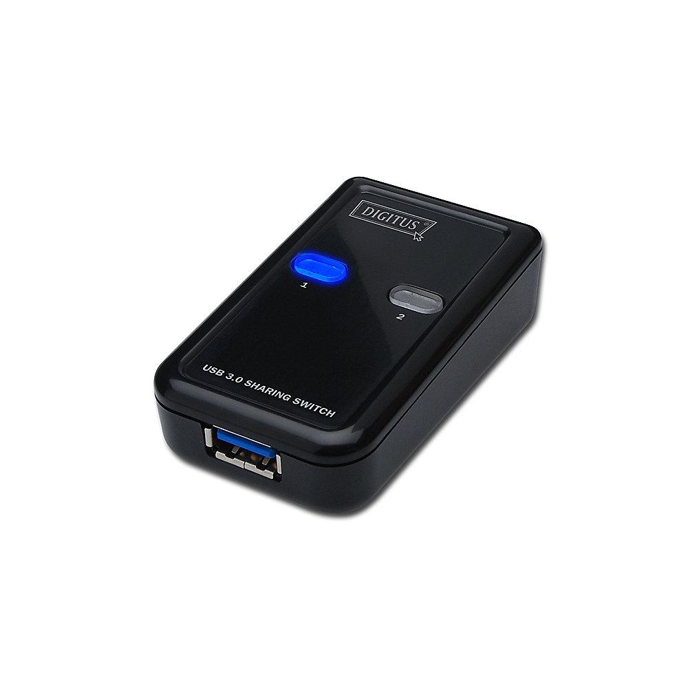 DIGITUS USB 3.0 Sharing Switch Typ-A zu 2x Typ-B Bu./2xBu. schwarz