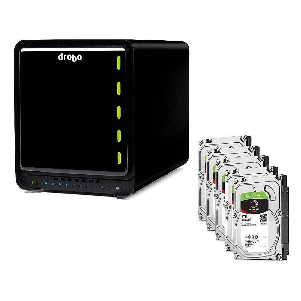 Drobo 5C DAS System 5-Bay 15TB inkl. 5x 3TB Seagate ST3000VN007, Drobo, 5C, DAS, System, 5-Bay, 15TB, inkl., 5x, 3TB, Seagate, ST3000VN007