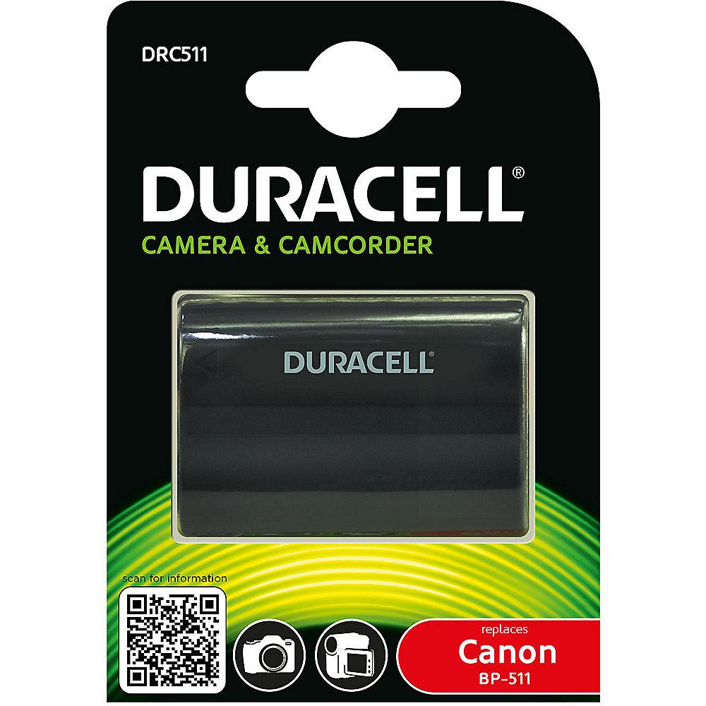 Duracell Li-Ion-Akku für Canon BP-508/BP-511/BP-512/BP-514/BP-522/BP-535