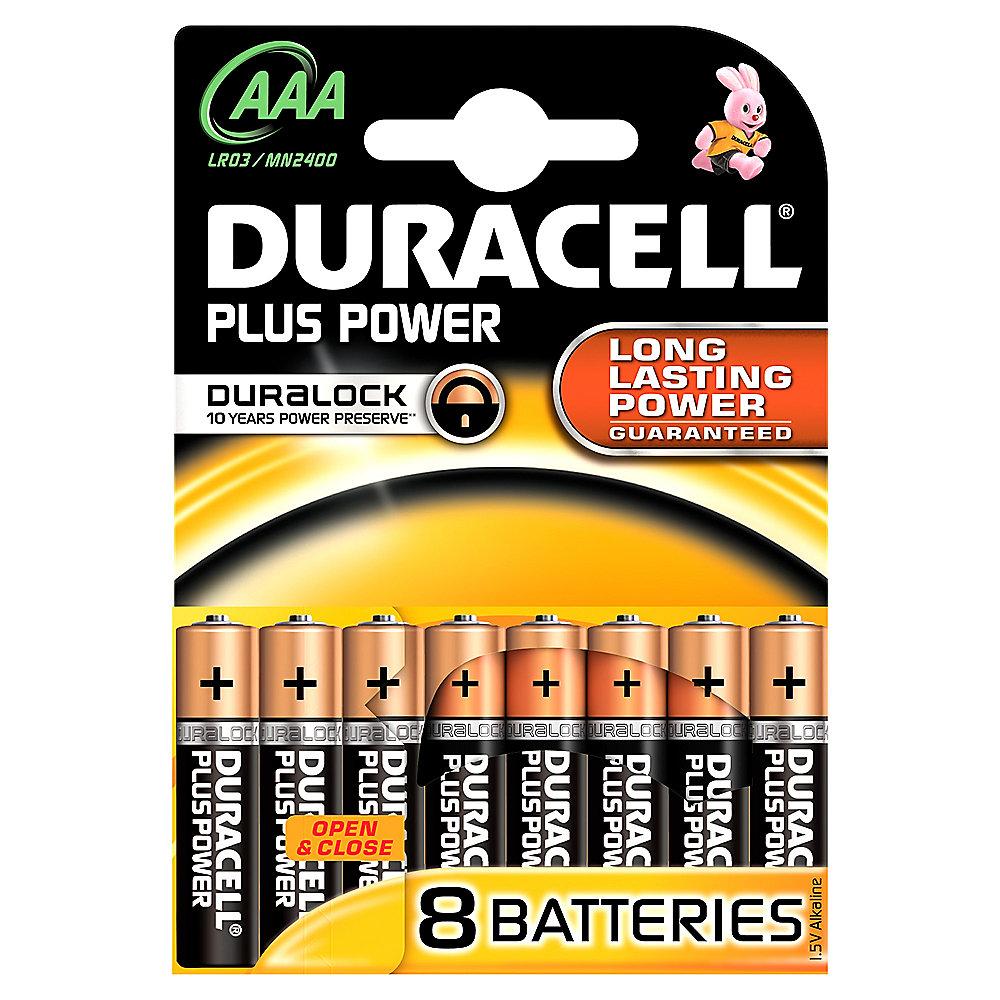 DURACELL Plus Power Batterie Micro AAA LR3 8er Blister, DURACELL, Plus, Power, Batterie, Micro, AAA, LR3, 8er, Blister