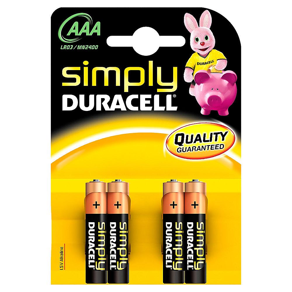 DURACELL Simply Batterie Micro AAA LR3 4er Blister