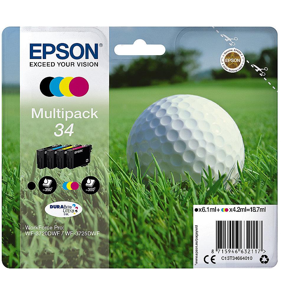 Epson 34 Original Druckerpatronen Multipack Schwarz, Cyan, Gelb, Magenta T3466