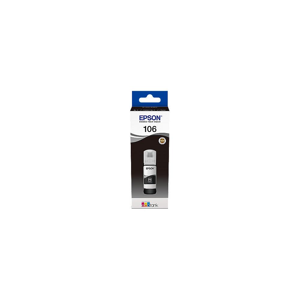 Epson C13T00R140 Original Tintenbehälter 106 Foto-Schwarz EcoTank 70ml