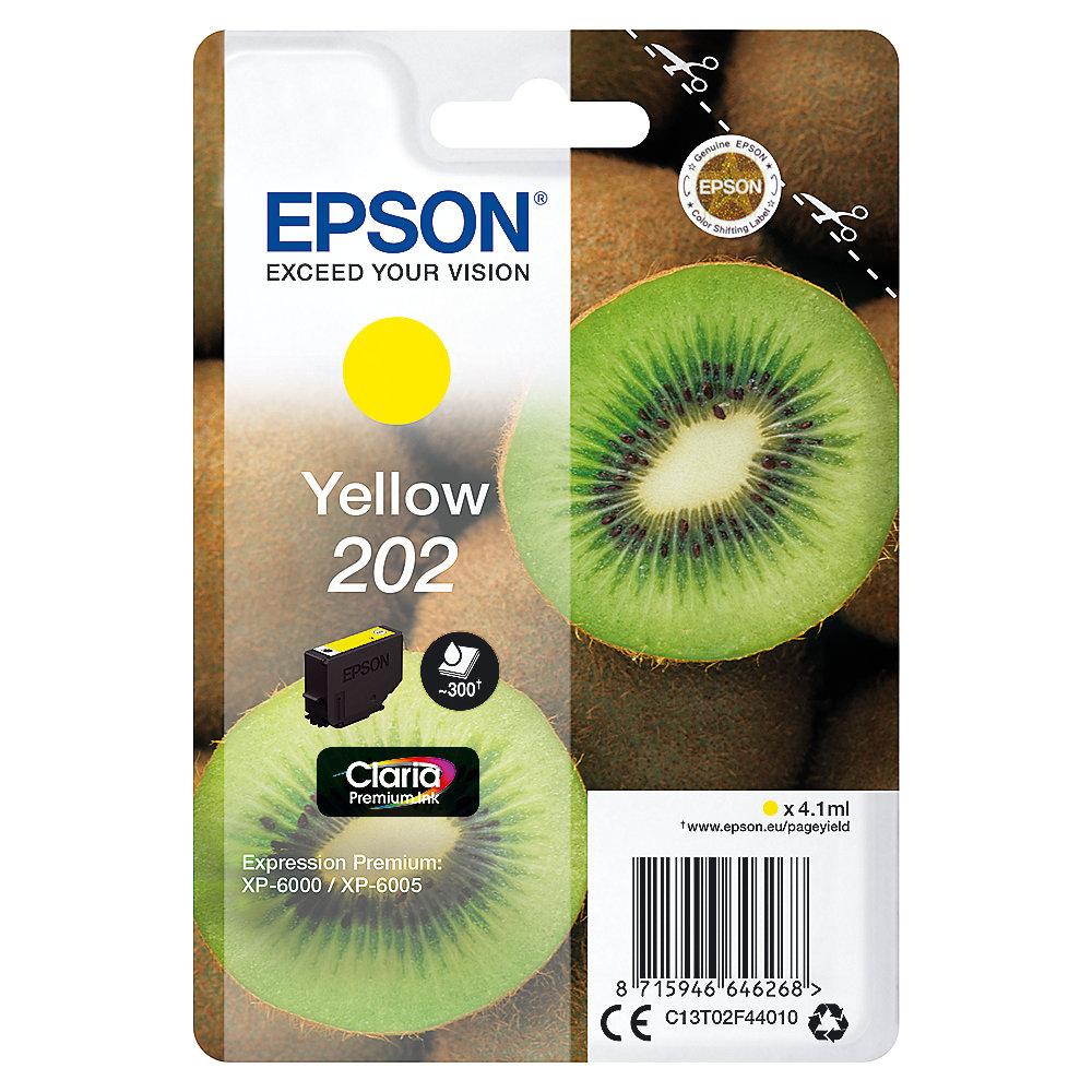 Epson C13T02F44010 Druckerpatrone 202 Gelb ca. 300 Seiten