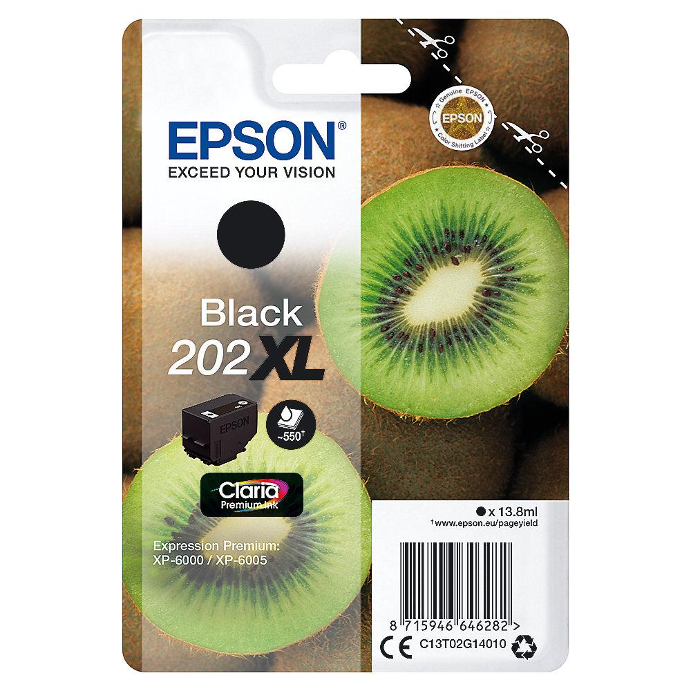 Epson C13T02G14010 Druckerpatrone 202XL Schwarz ca. 550 Seiten