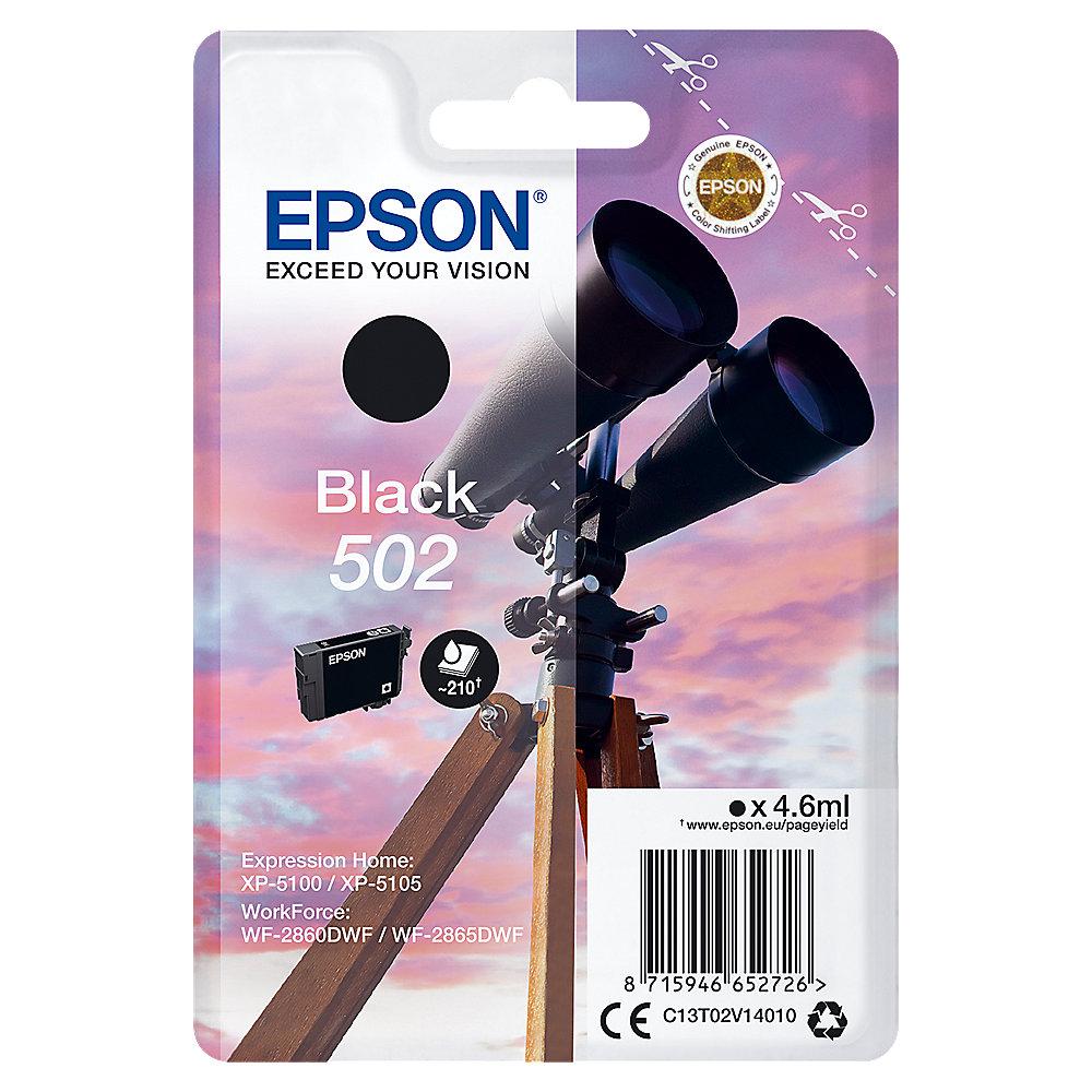 Epson C13T02V14010 Druckerpatrone 502 Schwarz