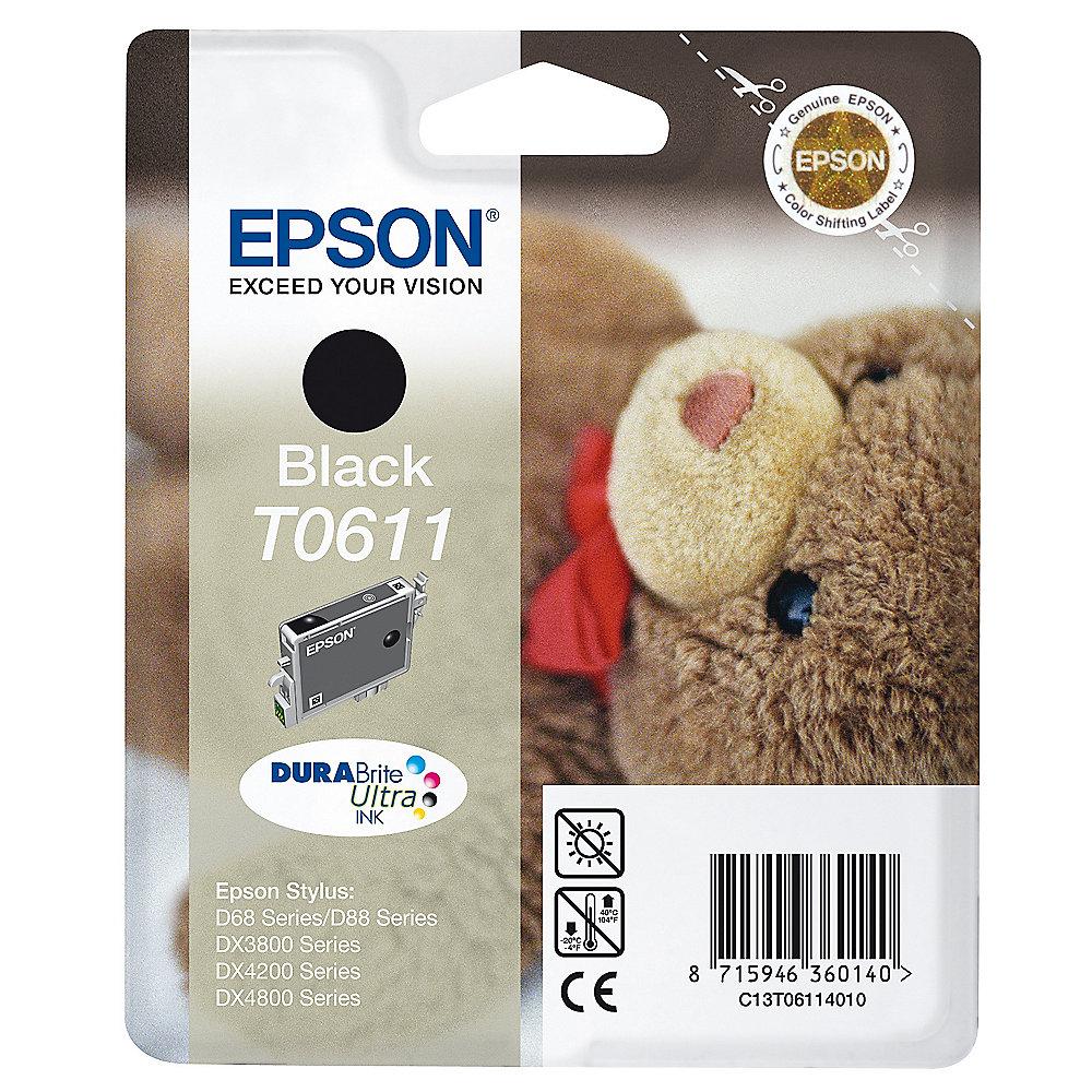 Epson C13T06114010 Druckerpatrone T0611 pigmentiertes schwarz