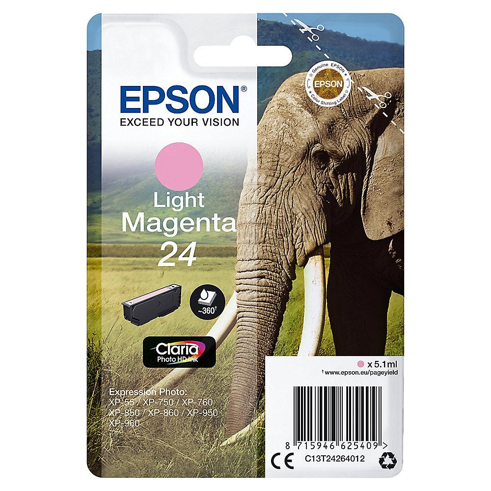 Epson C13T24264012 Druckerpatrone 24 Claria Photo HD light magenta