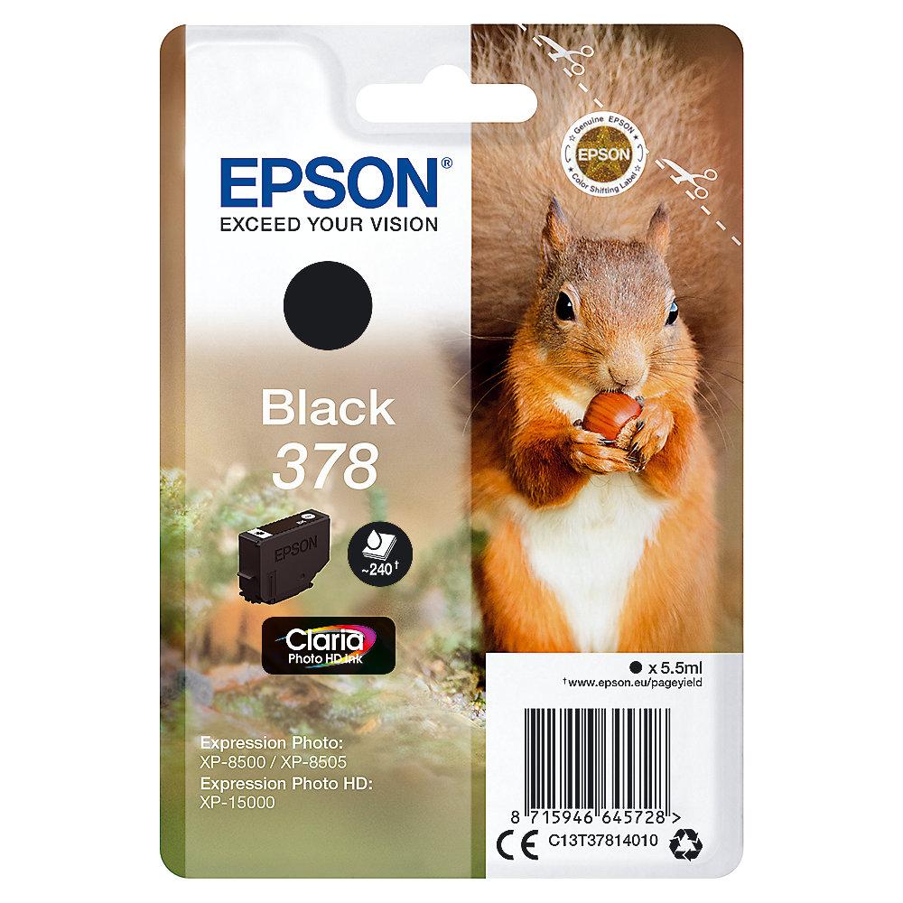 Epson C13T37814010 Druckerpatrone 378 Schwarz ca. 240 Seiten