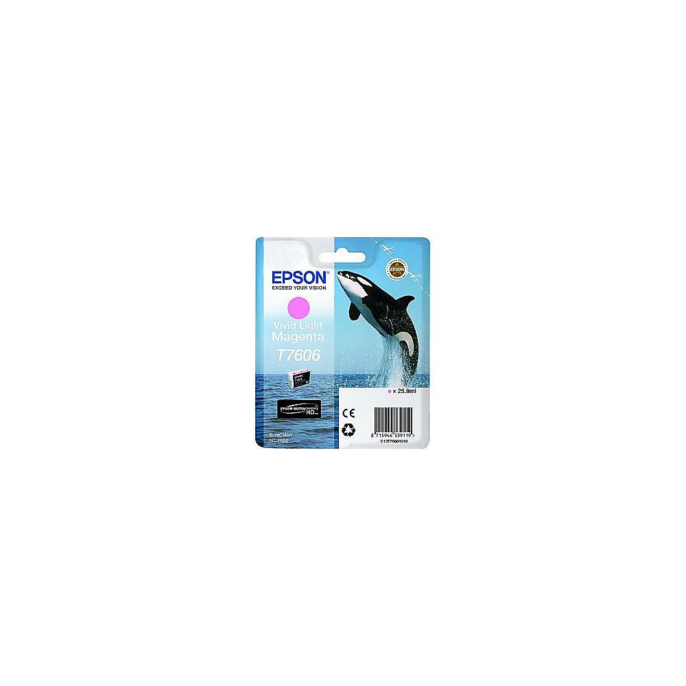 Epson C13T76064010 Druckerpatrone T7606  Vivid Light Magenta SC-P600