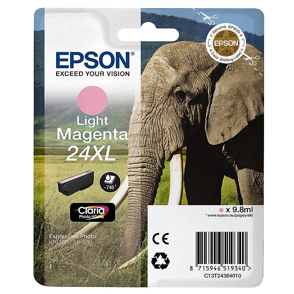 Epson Druckerpatrone 24XL hell magenta mit hoher Kapazität T2436