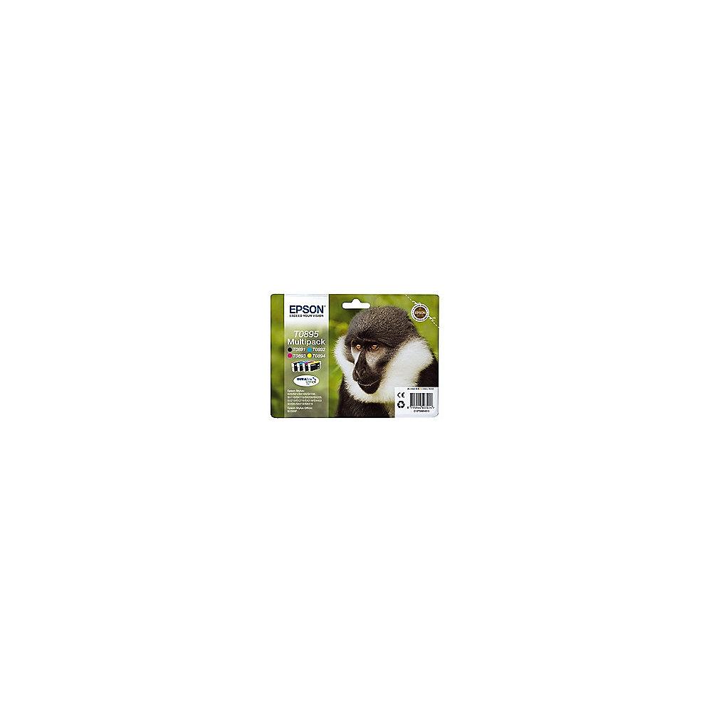 Epson Druckerpatronen Multipack T0895 / C13T08954010 (BK, C, M, Y)
