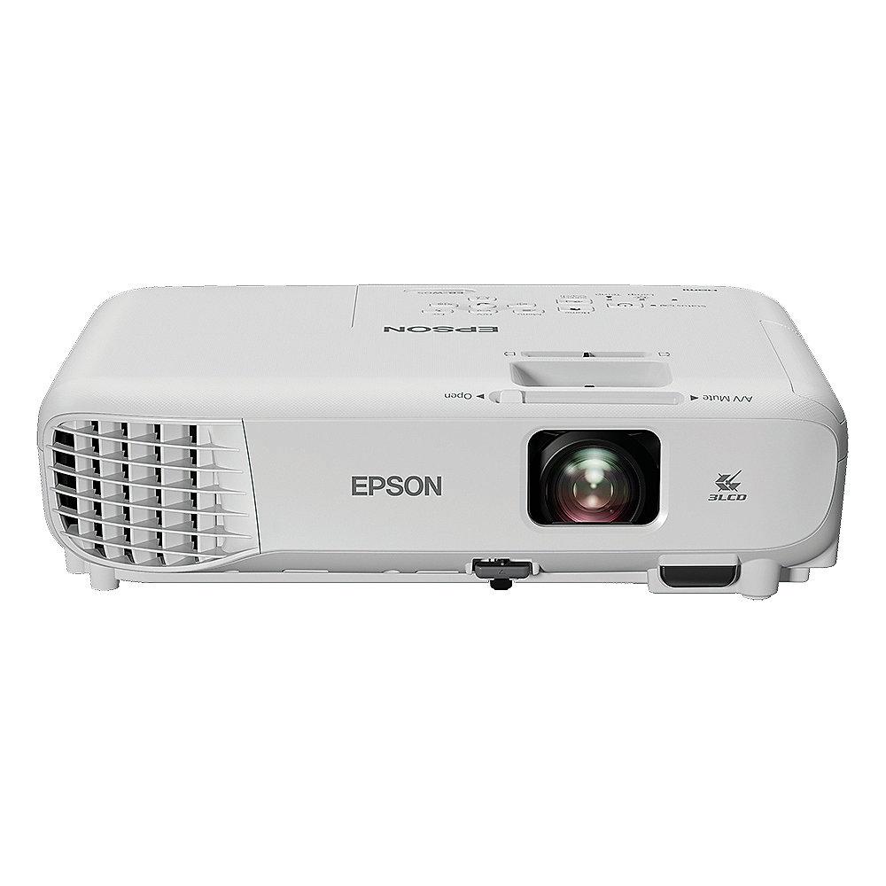 Epson EB-W05 3LCD WXGA Beamer 3300 Lumen 15.000:1 HDMI/VGA/USB/RCA/Cinch LS