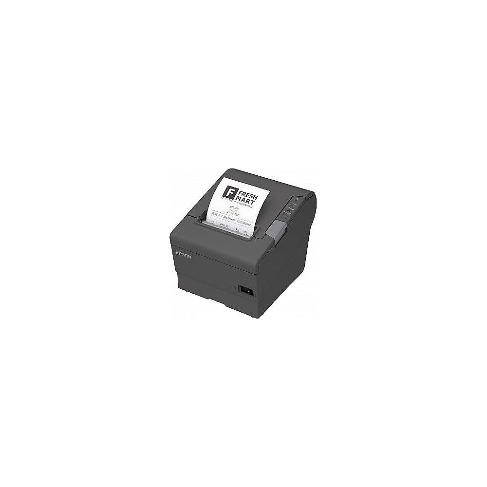 EPSON TM-T88V Quittungsdrucker monochrom USB seriell grau inkl. Netzteil Kabel, EPSON, TM-T88V, Quittungsdrucker, monochrom, USB, seriell, grau, inkl., Netzteil, Kabel