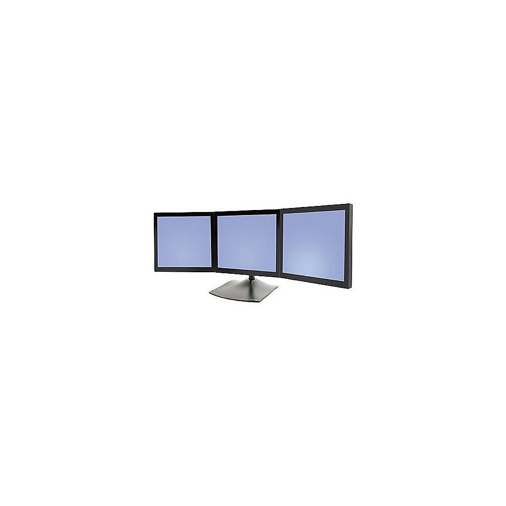 ERGOTRON Serie DS100 Standfuß für drei Monitore horizontal angeordnet