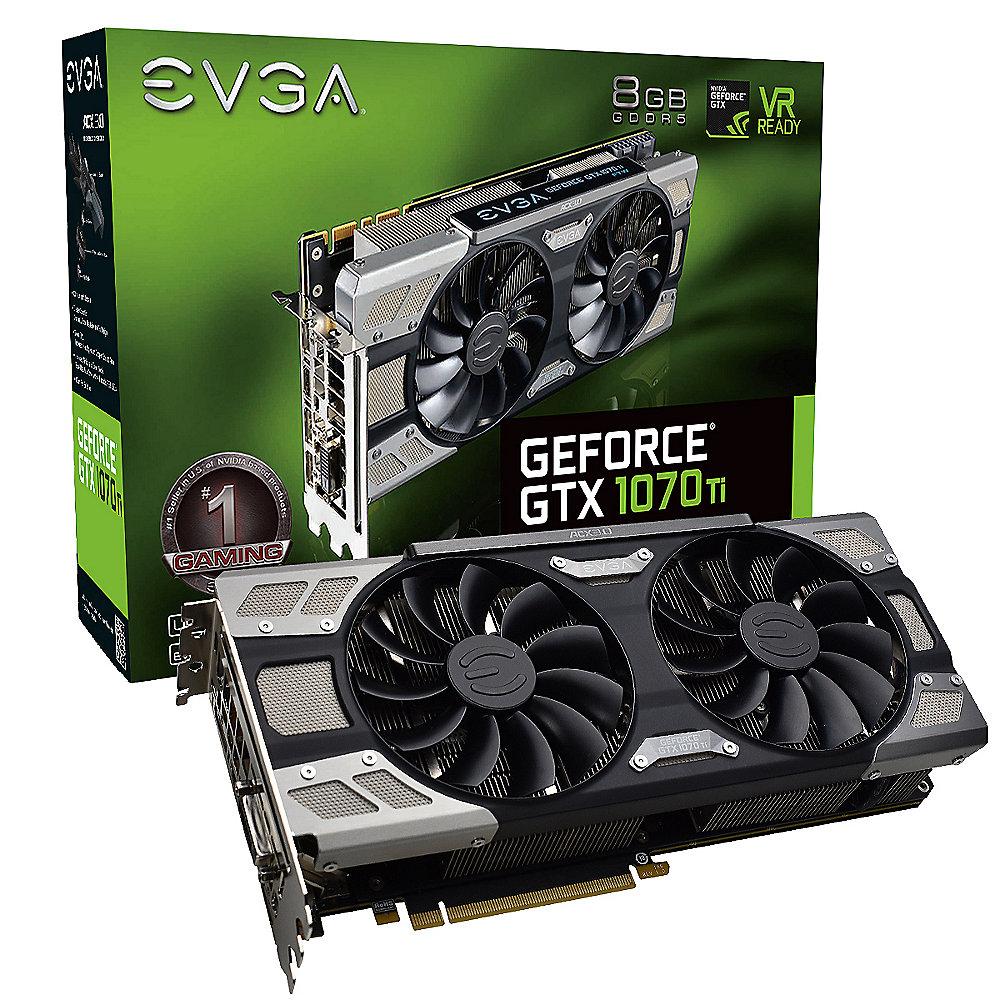 EVGA GeForce GTX 1070Ti FTW Ultra Silent Gaming 8GB GDDR5 DVI/HDMI/3xDP, EVGA, GeForce, GTX, 1070Ti, FTW, Ultra, Silent, Gaming, 8GB, GDDR5, DVI/HDMI/3xDP