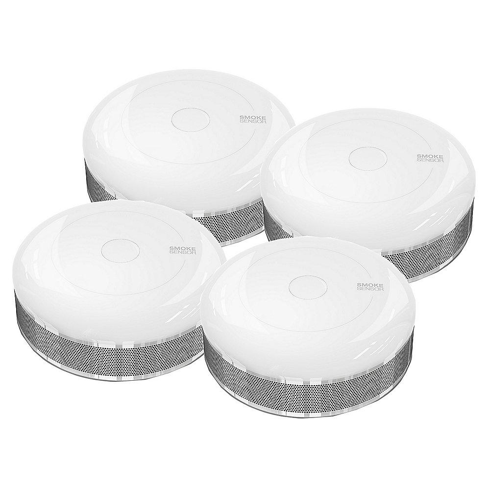 Fibaro 4er Set Rauchmelder - Z-Wave 2015, Fibaro, 4er, Set, Rauchmelder, Z-Wave, 2015