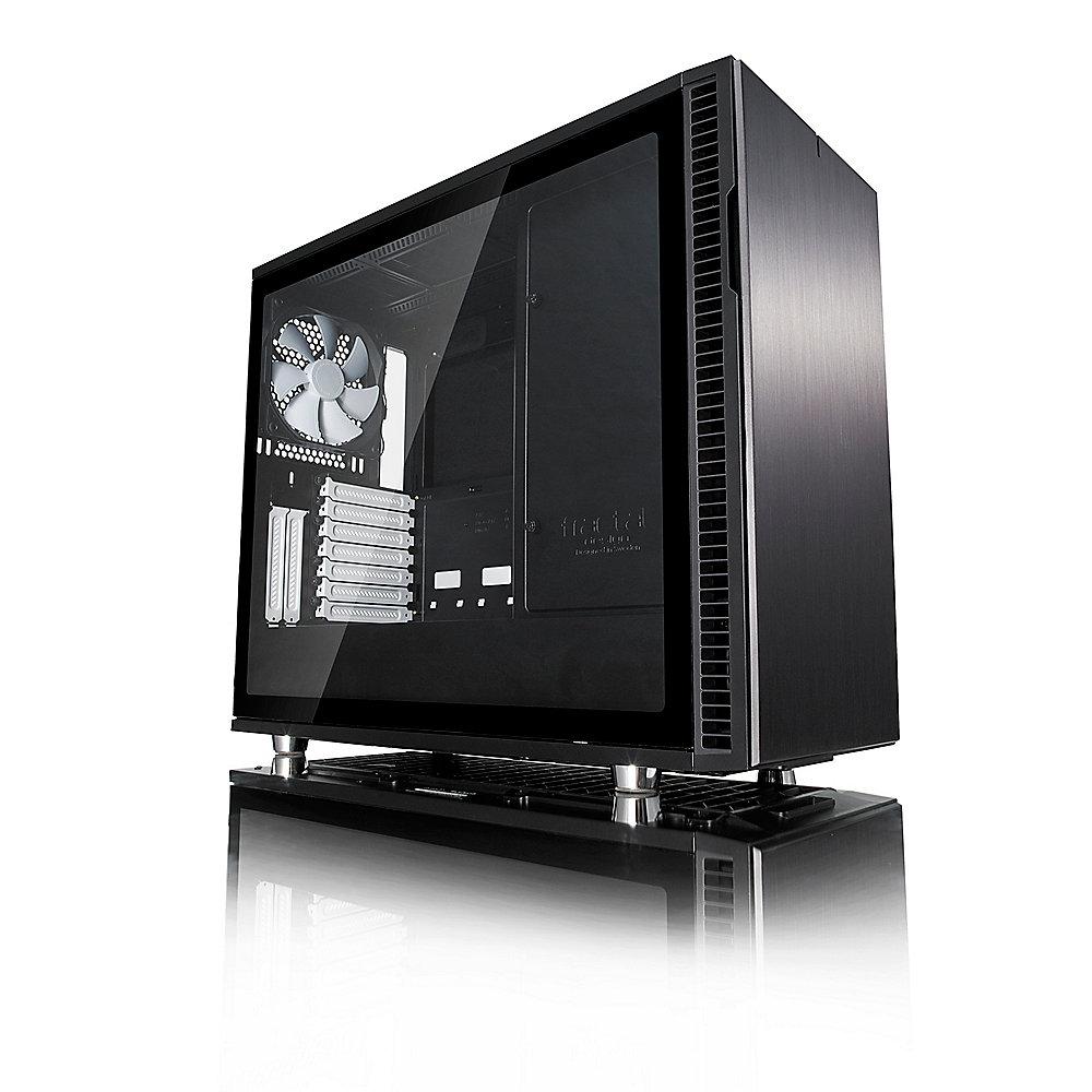 Fractal Design Define R6 ATX Gaming Gehäuse mit TG Seitenfenster, schallgedämmt