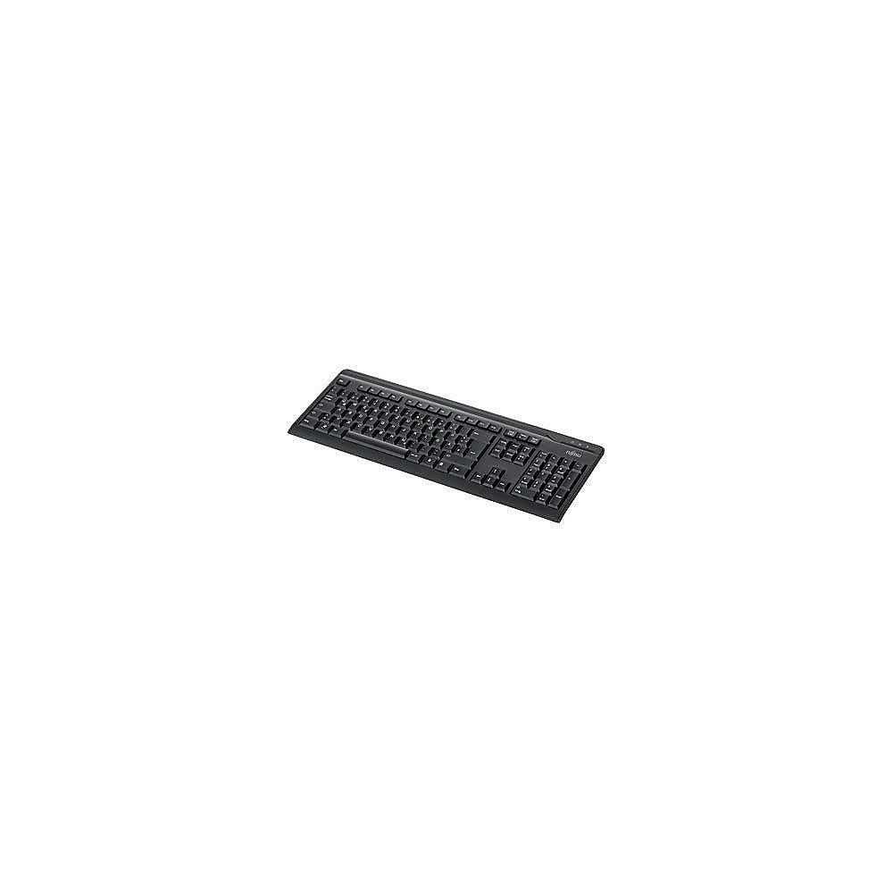 Fujitsu TS KB410 USB-Tastatur schwarz (blaue LED) 1,8m Kabel