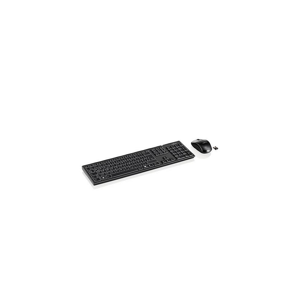 Fujitsu TS LX390 Tastatur-Maus-Set Wireless drahtlos höhenverstellbar schwarz