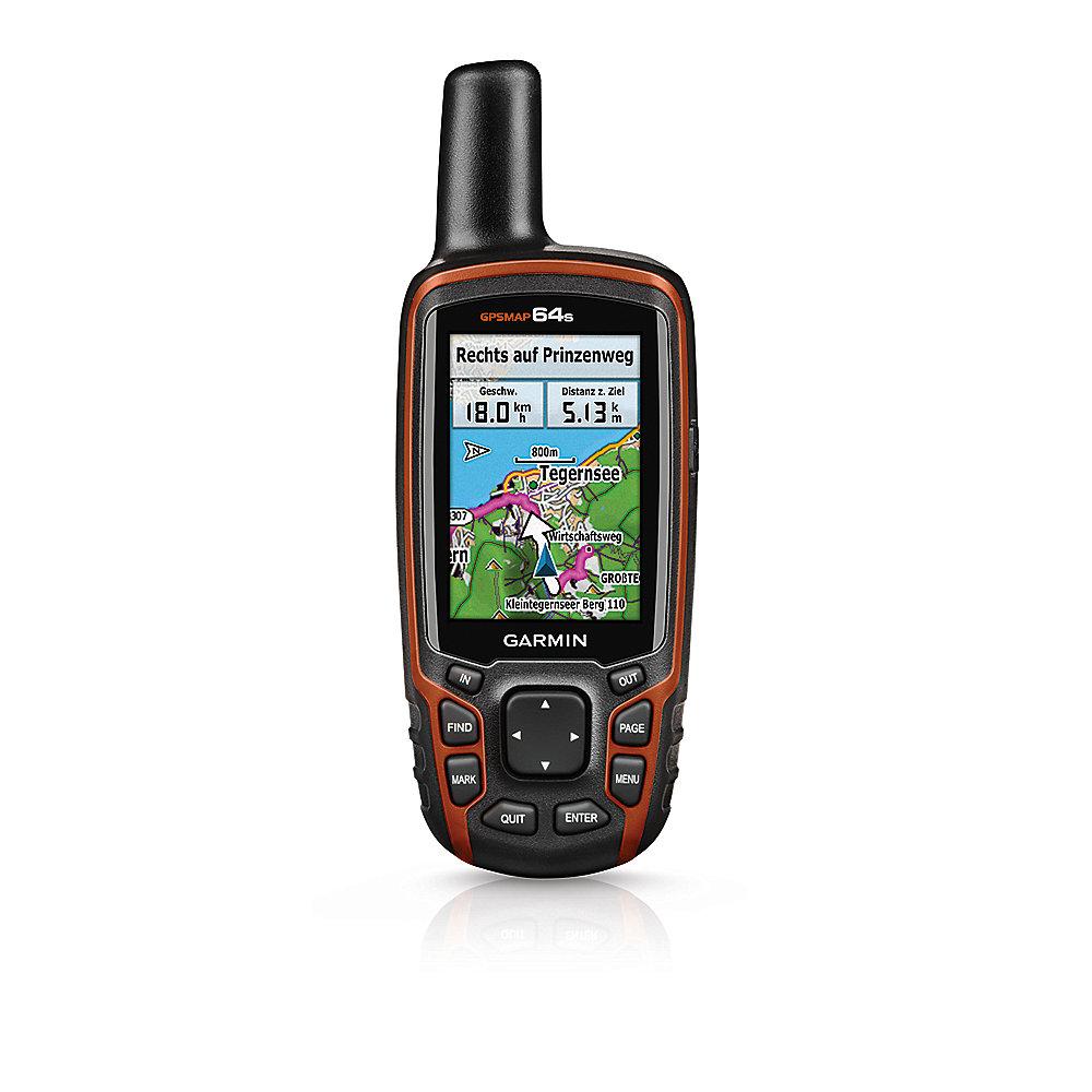 Garmin GPSMap 64s Outdoor Navi GPS/Glonass Bluetooth ANT  Topo Dtl. V8 PRO SD