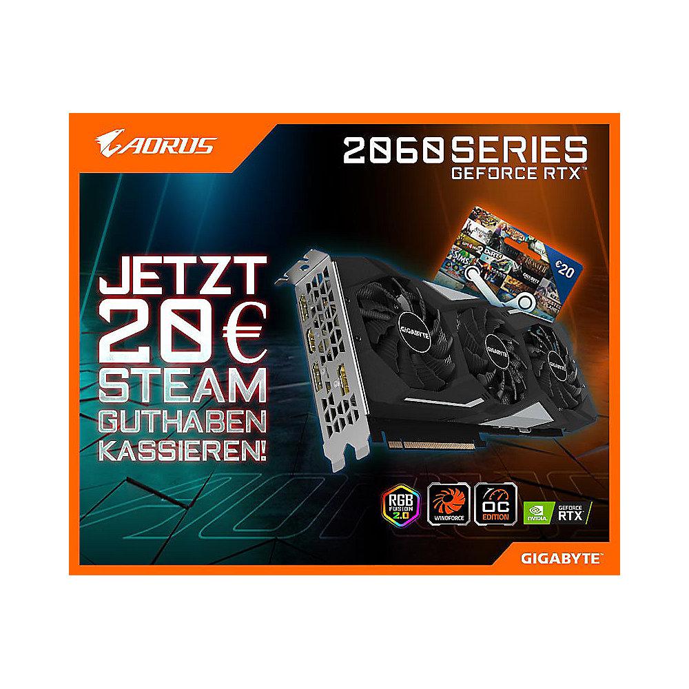 Gigabyte 20€ Steam Aktion zu RTX 2060 Grafikkarten, Gigabyte, 20€, Steam, Aktion, RTX, 2060, Grafikkarten