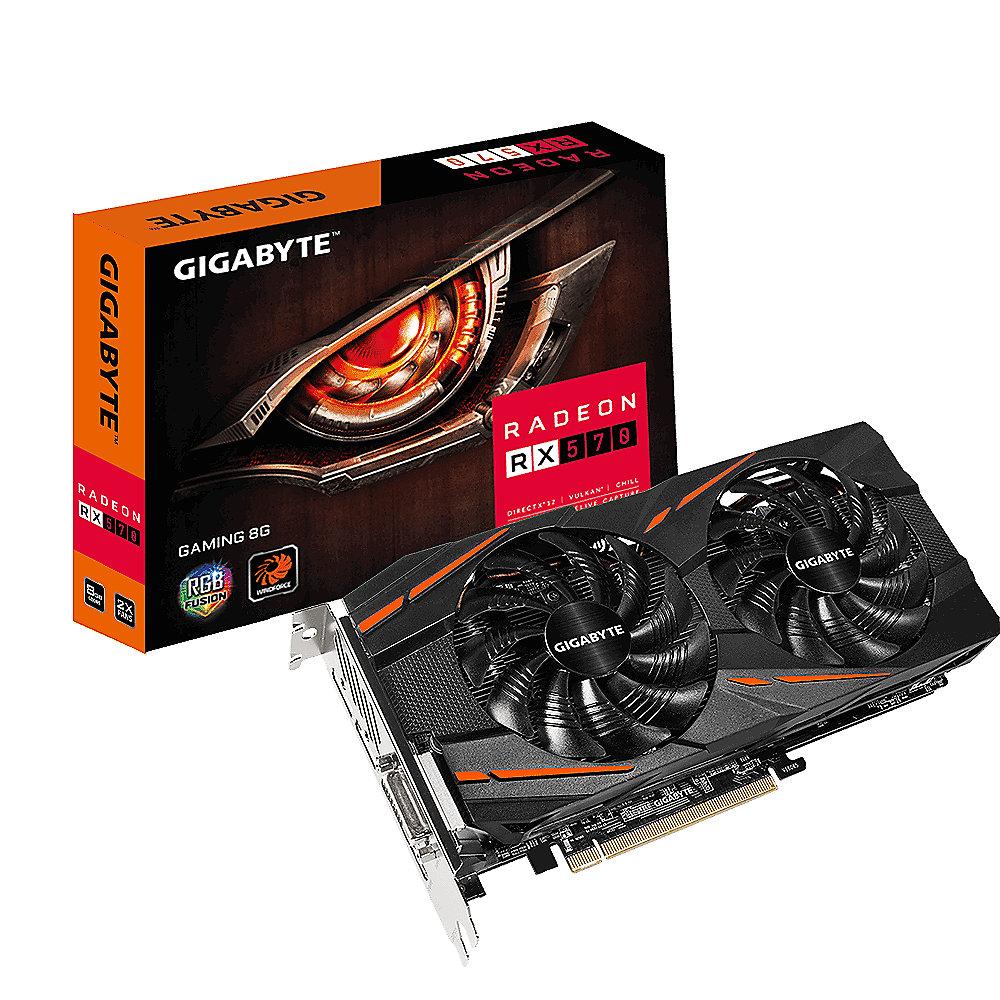 Gigabyte AMD Radeon RX 570 Gaming 8GB PCIe Grafikkarte DVI/HDMI/3x DP